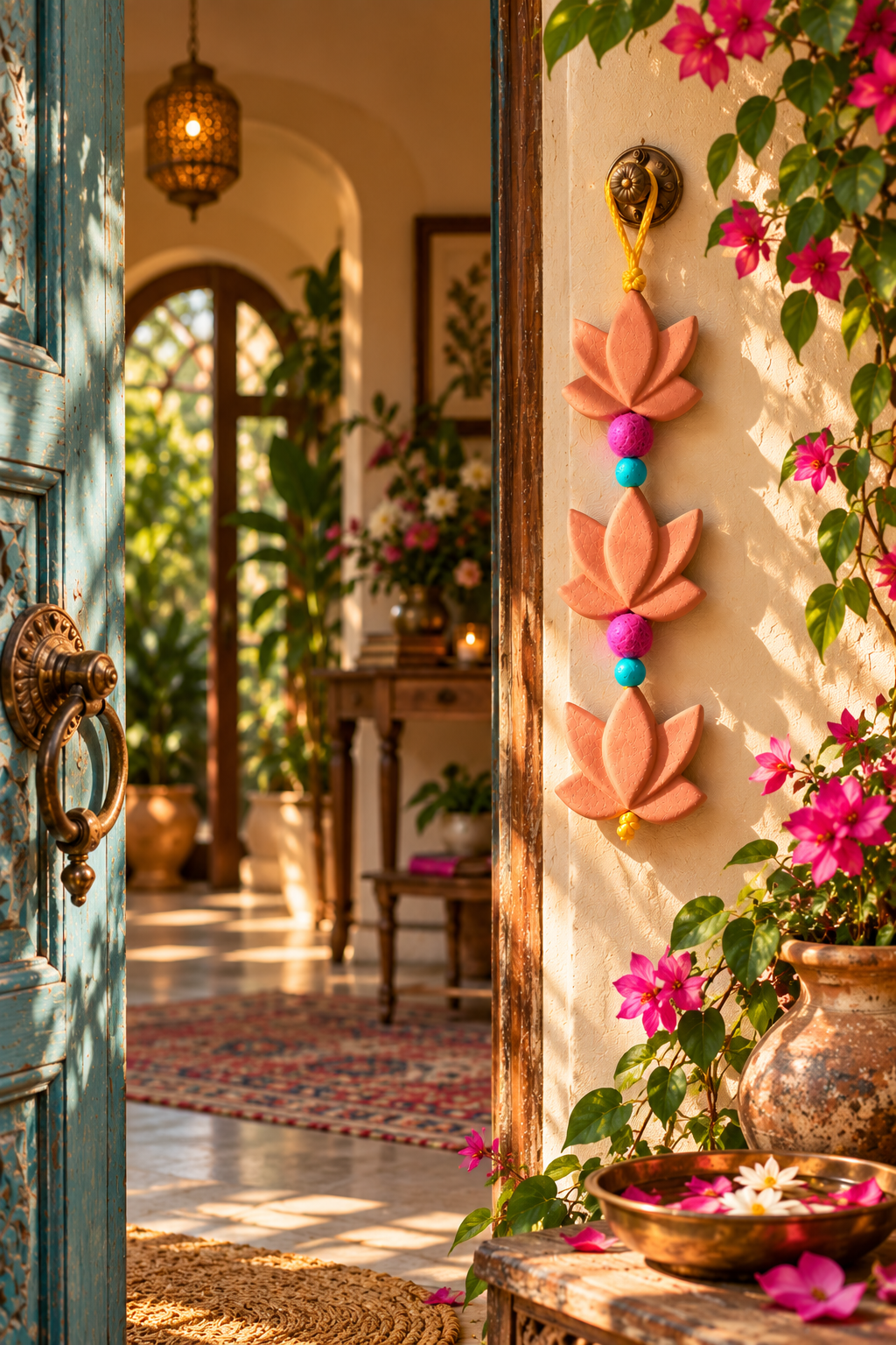 Saroj (Water Blend) – Terracotta Diffuser Wall Hanging