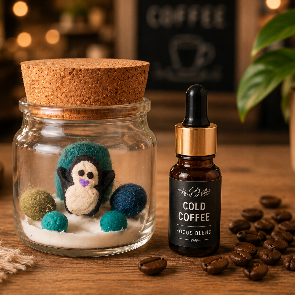 Tiny World Scented Jar – Cold Coffee (Focus Aid)